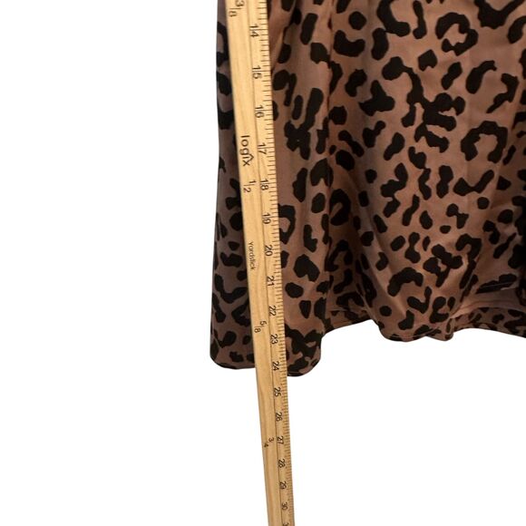 CAMI NYC 100% Silk Brown and Black Leopard Print Tank Adjustable Straps Size S - Picture 3 of 8